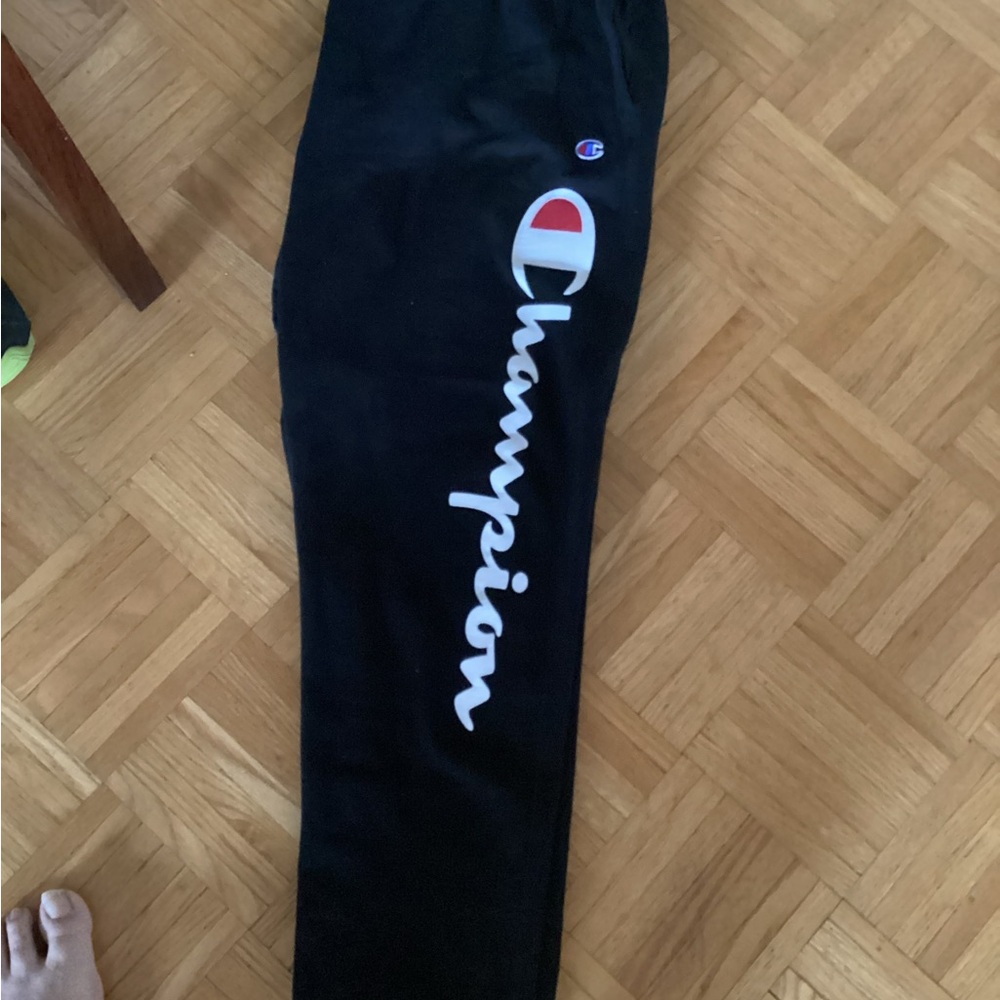 Champion Men’s Black Joggers with Logo